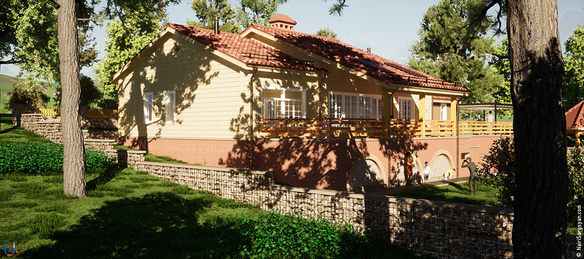 Residential custom house