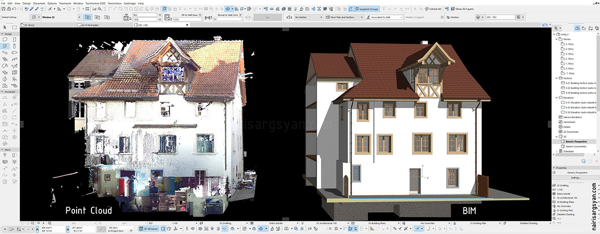 Point cloud to BIM