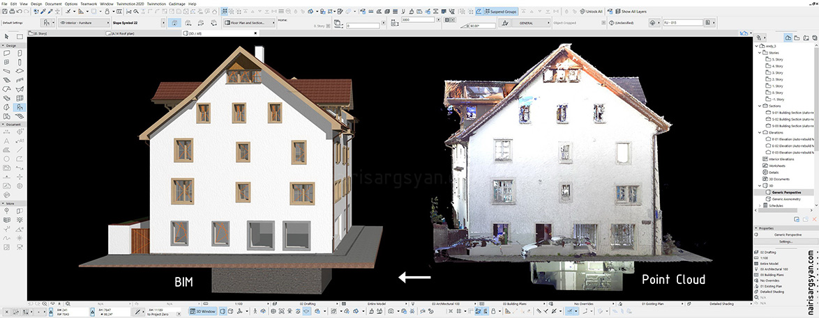 Point cloud to BIM