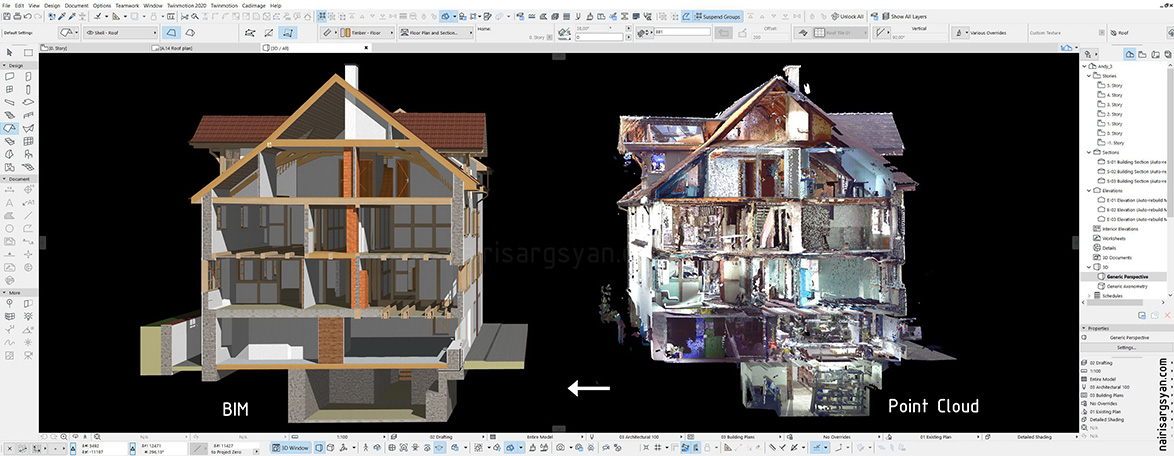 Point cloud to BIM