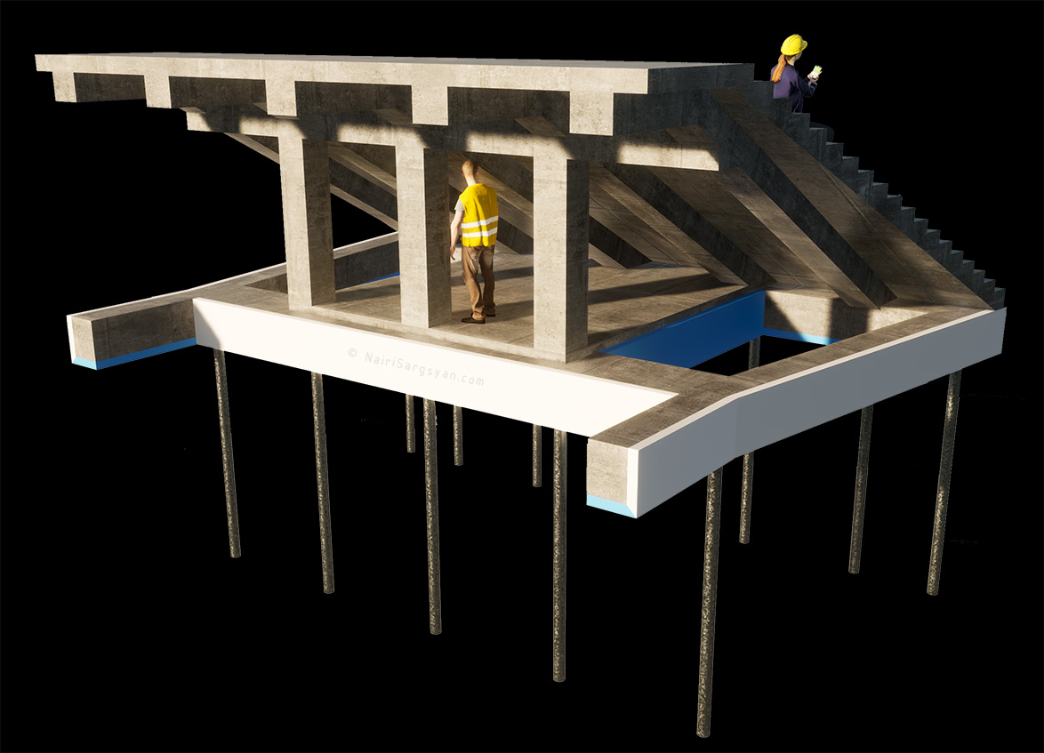 Entrance staircase project