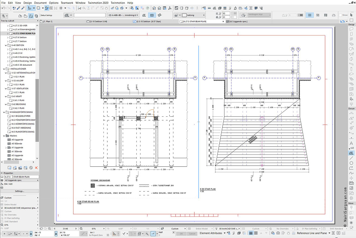 Entrance staircase project