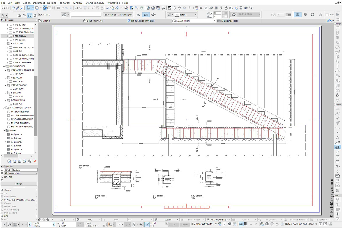 Entrance staircase project