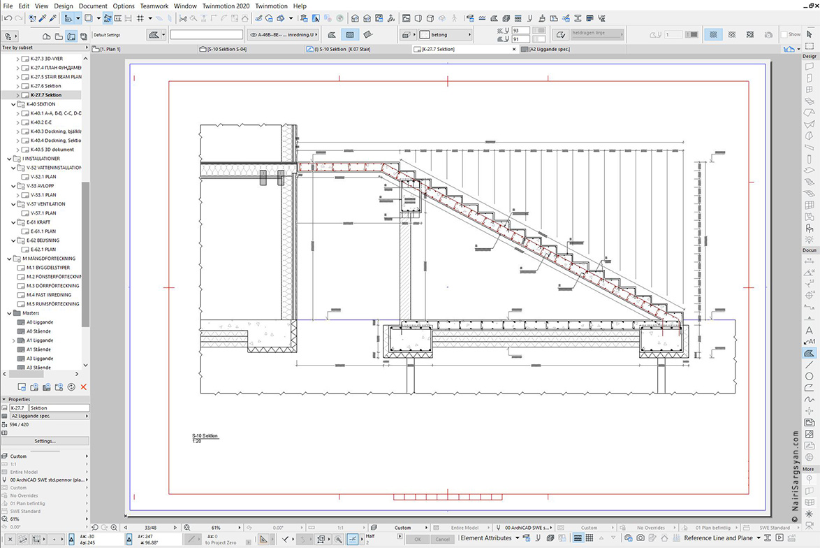 Entrance staircase project