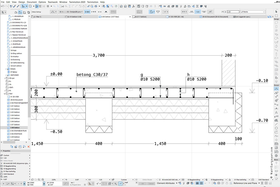Entrance staircase project