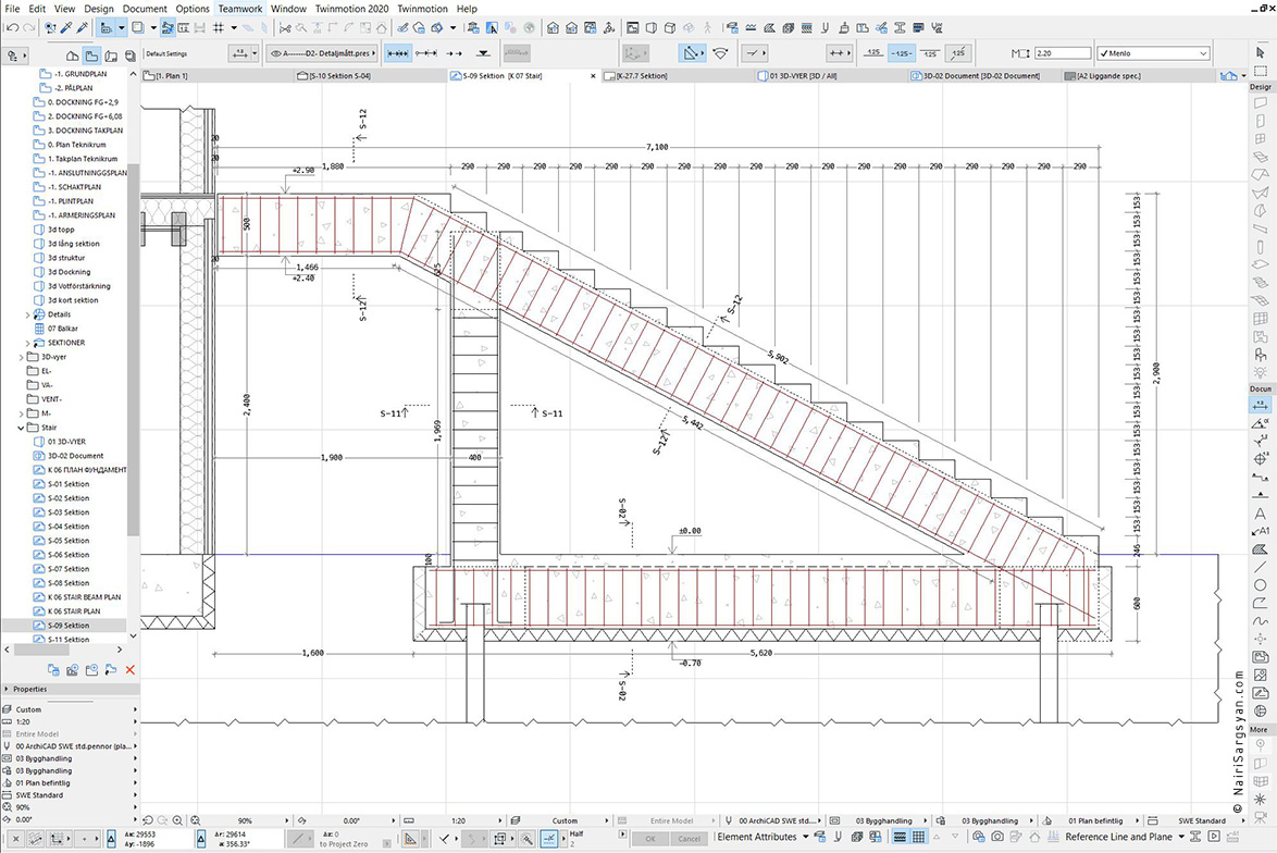Entrance staircase project