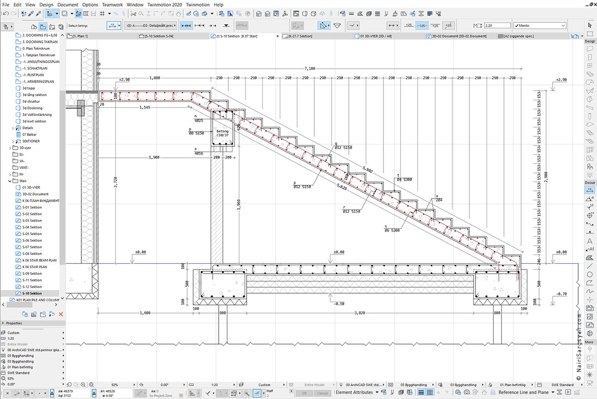 Entrance staircase project