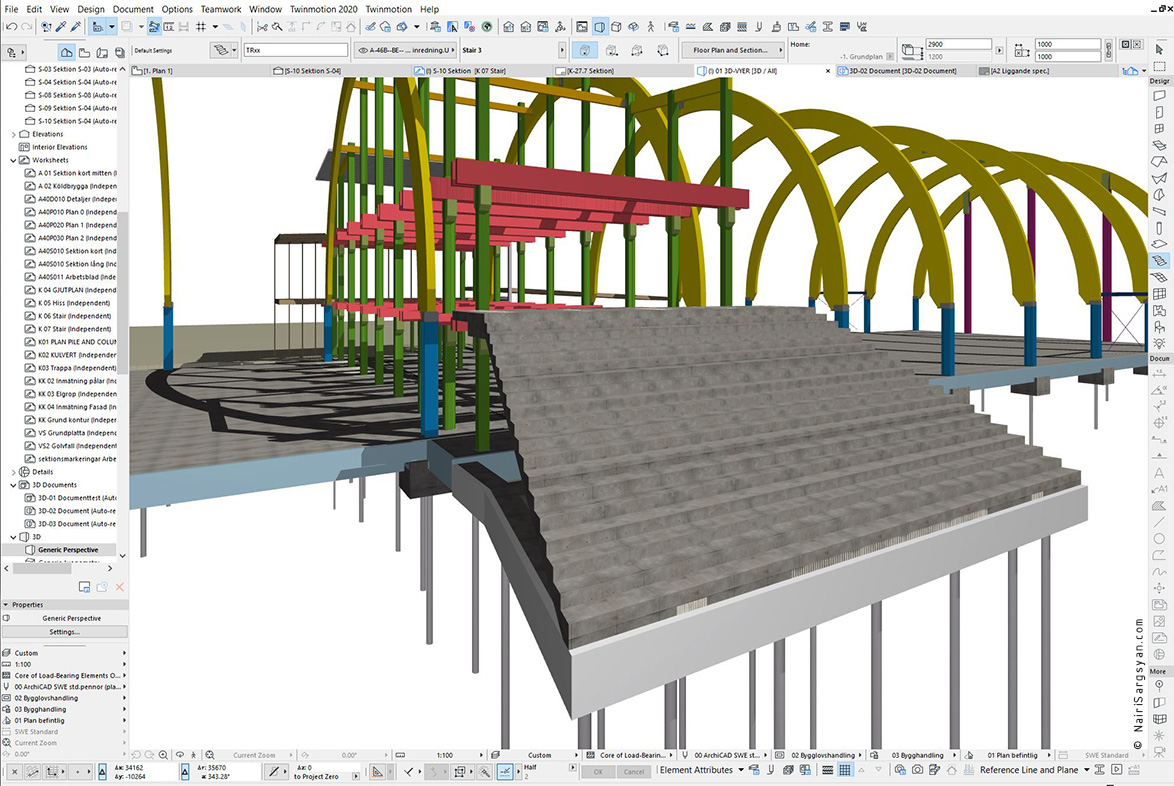 Entrance staircase project