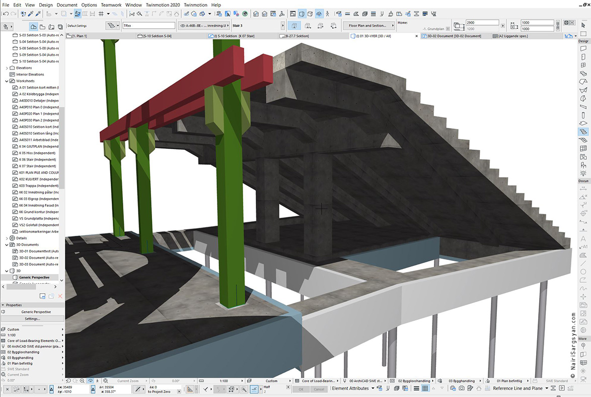 Entrance staircase project