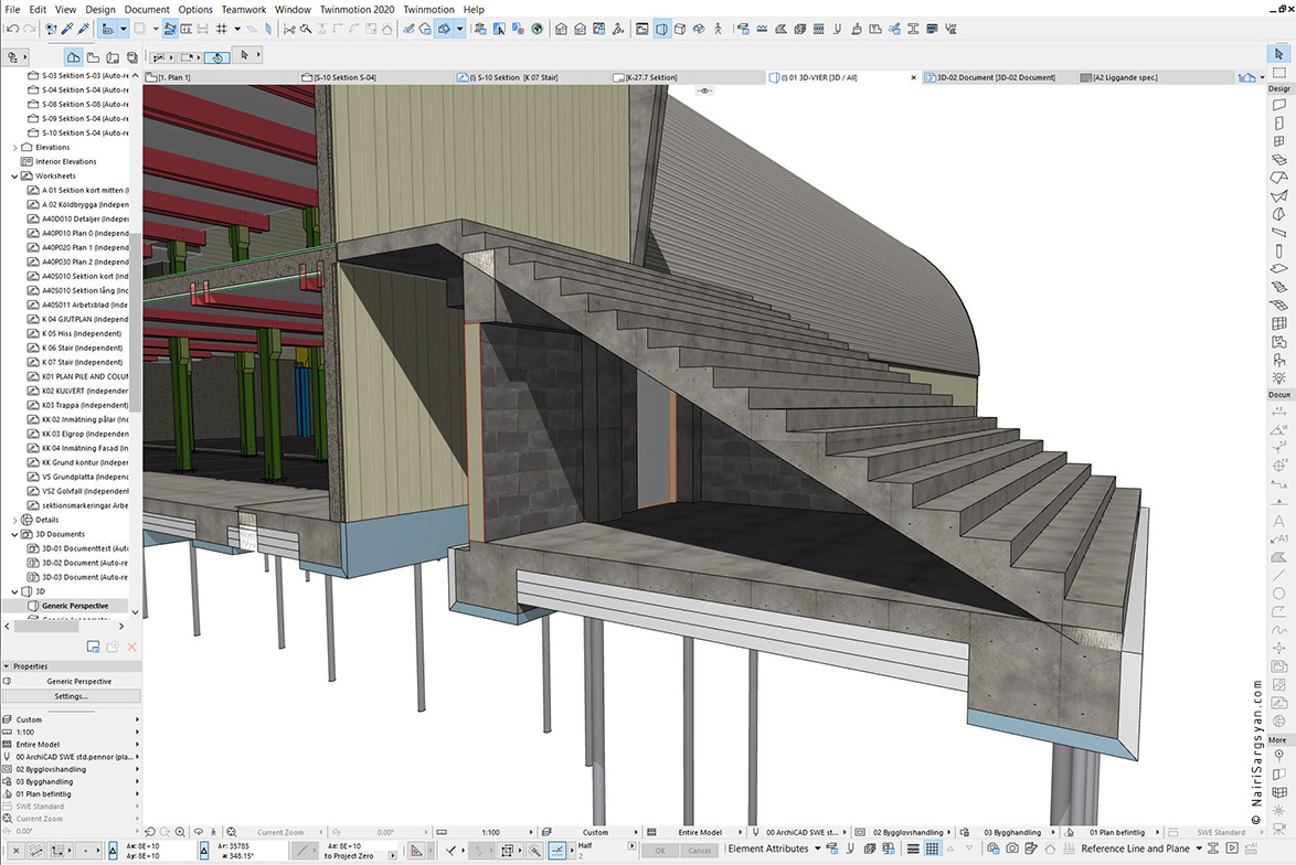 Entrance staircase project