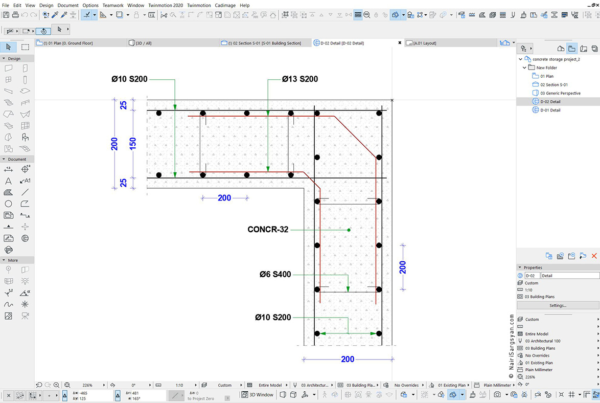 Concrete tank project
